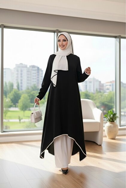 Dubai tunik pantalon şal stil Takim