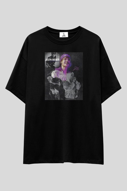 Justin Bieber T-Shirt | Unisex 100% Cotton Pop Star Concert Album Collage Printed Custom Design Tee