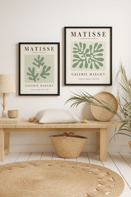 Laminated Framed Pvc Protected Uv Printed 2-Piece Matisse Wall Art – Modern & Stylish Wall Decor