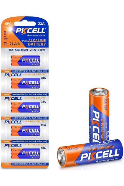 MN21 23A Alkaline Battery 12V A23 for Remote Control, Doorbell, Detector, Pack of 5,