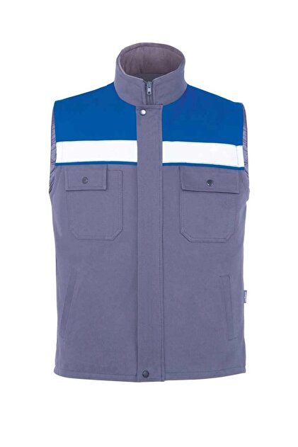 My Form Winto 7/7 Gabardin Kapitoneli Kışlık Yelek-GRI SAX