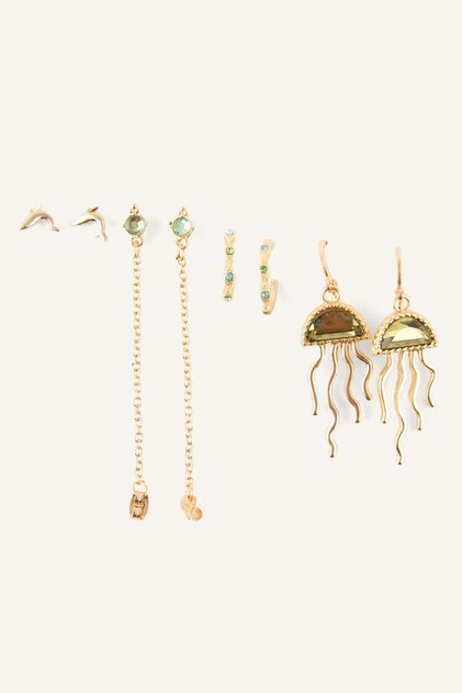 Women's 4-Piece Earring Set H4348Axns