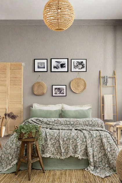 4 Layer 100% Cotton Muslin Double Bedspread – Leopard Pattern