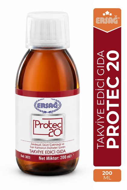 Protec 20 Sahil Çamı Zerdeçal Üzüm Çekirdeği İçeren Takviye Edici Gıda 200 ML