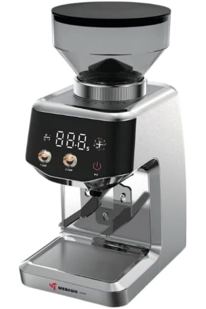 ME-CG2309 Coffee Grinder 150W, Digital Display, 48mm Conical Burr, 450 RPM, Stainless Steel