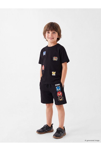 Alita City Sonic Printed Boys' Shorts with a Difference
