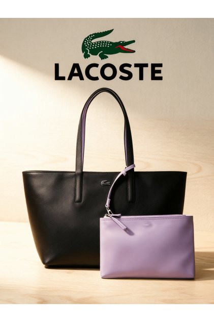 Women's Double sided Two tone Large Capacity Handbag, Fashionable Multi functional Black and Purple