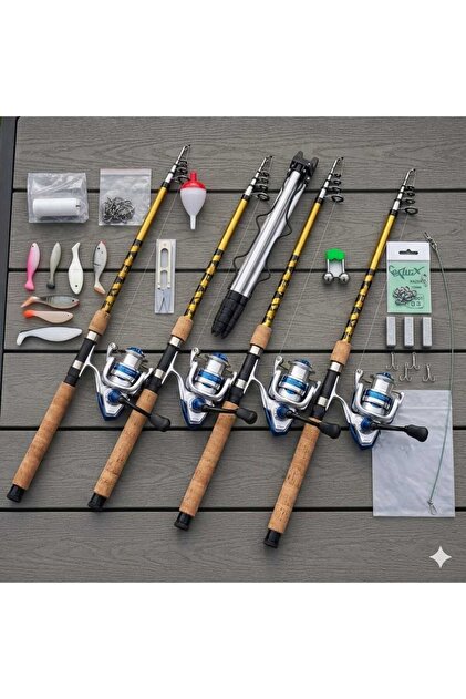 marimokun様 KURUDO OKUMA MAKİNE KIRILMAZ KAMIŞ 4'Lİ FULL BALIKÇILIK SETİ