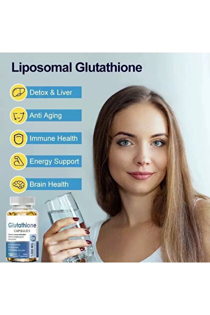 GLUTATHIONE 1000mg Capsules - Skin Brightening, Anti-Aging & Antioxidant  Supplement with Milk Thistle, Alpha Lipoic Acid & Vitamins - 120 Capsules-  Trendyol