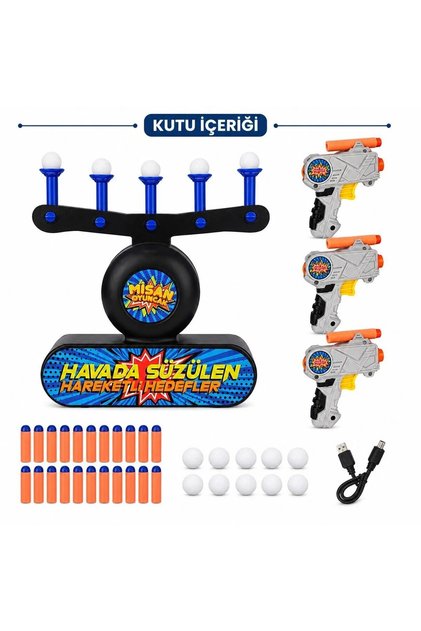 Oyuncak Hedef Vurma 4 Tabancalı