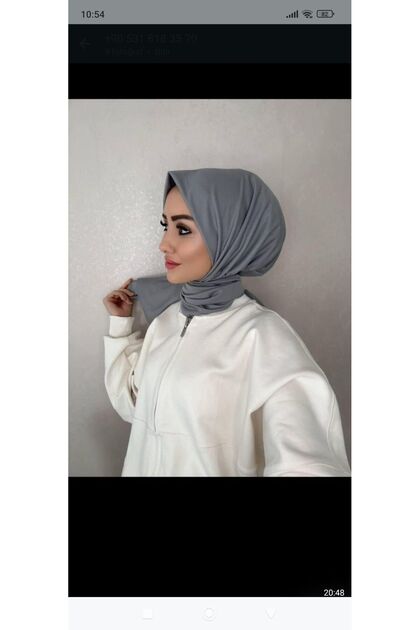 Gray Women's Sandy Fabric Ready-To-Wear Shawl with Snap Fasteners
