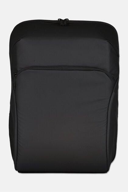 London Fog Black Quilted Backpack with Logo Plate London fog womens backpacks - Gem main image 3