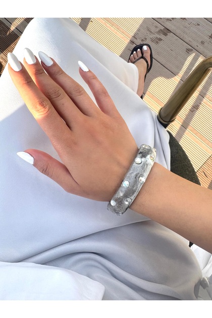 Stoned Acrylic Bracelet