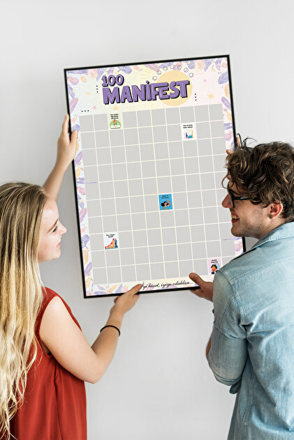Zigzag Manifest 100 Kazı Kazan Poster | Motivasyon ve Kişisel