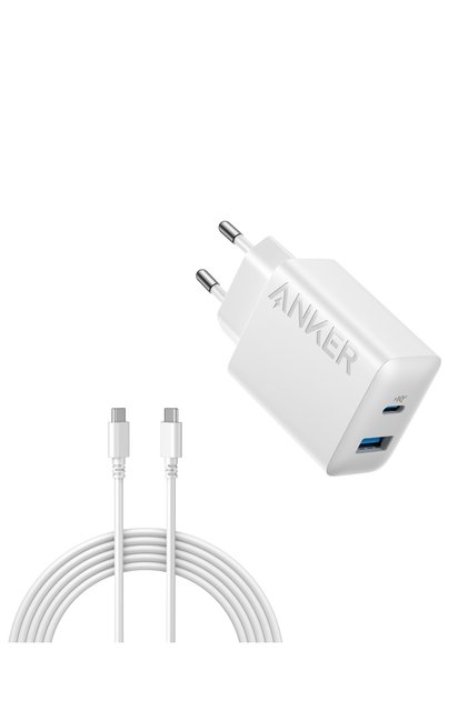 20W Hızlı Şarj, 2 Bağlantı Noktalı, USB-C, iPhone-iPad Uyumlu, MultiProtect Destekli, Beyaz - B2348