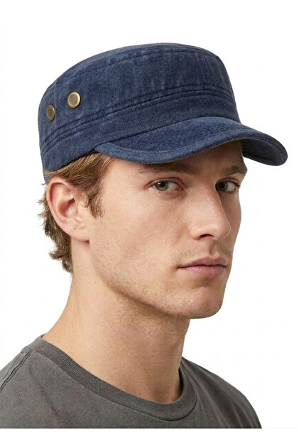 Washable Castro Adjustable Hat - Distressed Cotton Sports Cap