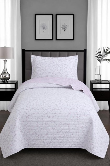 Laura Fiber Filled Single 180X240 cm Bedspread Lilac