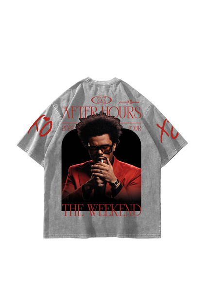 Sekizbiraltı The Weeknd after Hours Washable White Oversize T