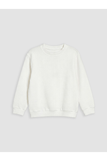 Vizyon New Season Crew Neck Textured Boys' Sweatshirt