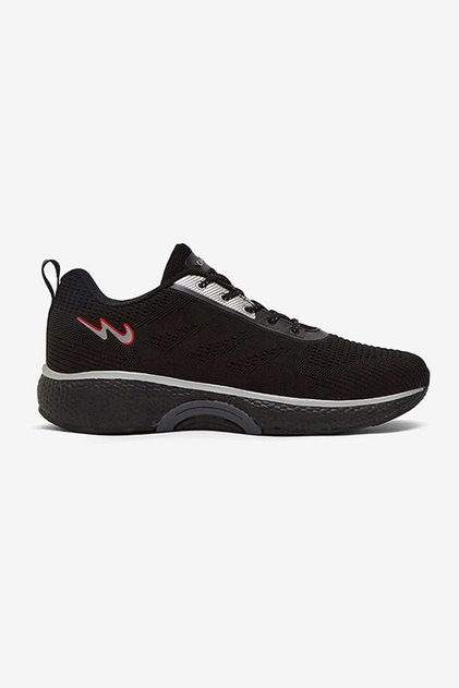 Men Ember Memory Foam Lace-Up Running Shoes-Black