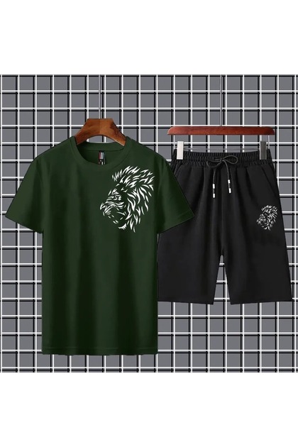 Unisex Oversize Shorts Set Short Sleeve T-Shirt Comfortable Fit Summer Casual Sports