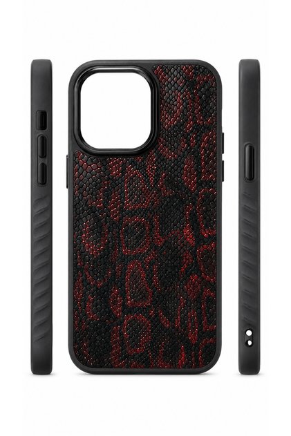 iPhone 14 Pro Max Compatible Snake Pattern Camera Protected Phone Case Cover