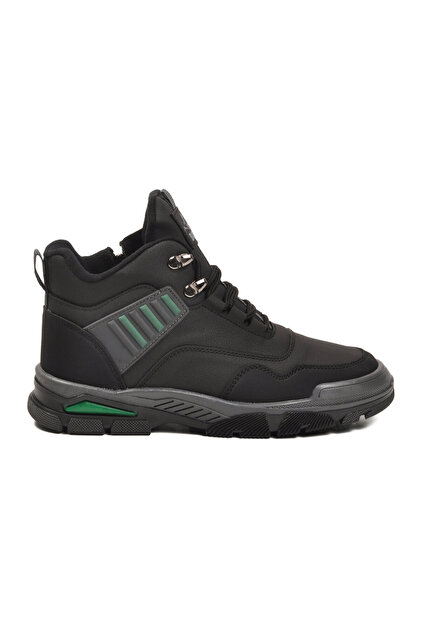 Black-Green Fleece Unisex Outdoor Boots 444 g