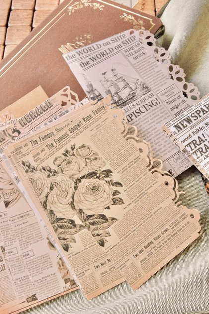Eskitilmiş Görünümlü Kenarı Motifli Sayfalar 20 Sayfa ( Temalar benzer olduğu için rastgele gönderilir)