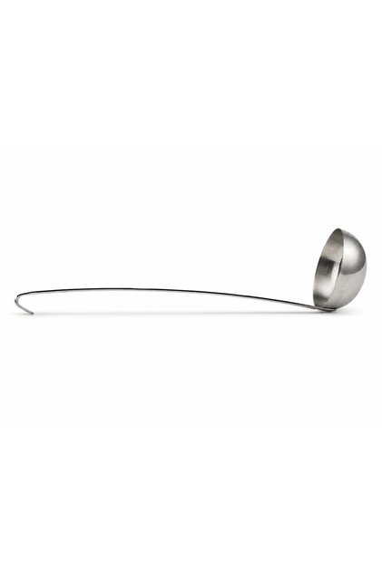 Polonic din inox pentru supe și ciorbe, cu mâner lung tip cârlig
