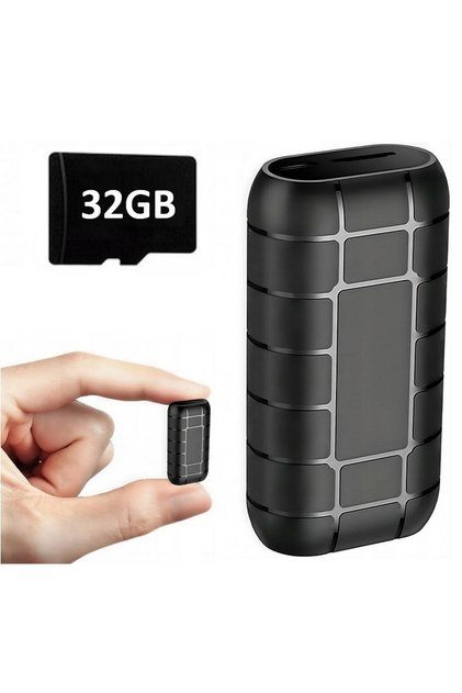 Reportofon Profesional Magnetic Mini 32GB, Inregistrare Audio MP3, Activare Vocala, Autonomie 500 Ore, Dispozitiv Discret Spion,