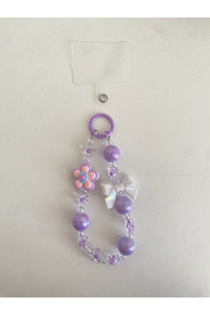 Bead Bag and Phone Charm Pastel Color Whimsy Y2K Charm