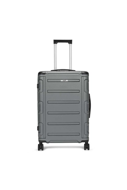 Cyprus 58 cm Polypropylene Hard Trolley, 4 Wheels, Grey