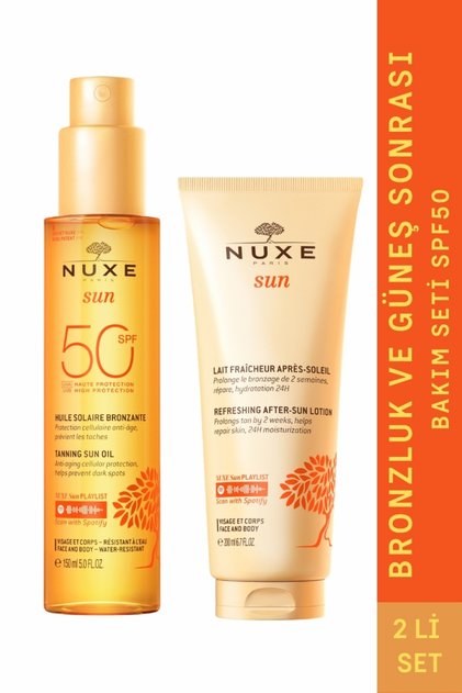 Tanning and After-Sun Care Set Spf50