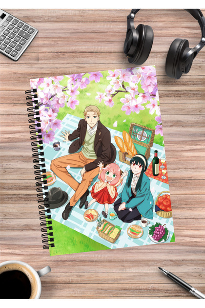 Spy X Family Anya Yor Loid Forger Anime Spiral Notebook A5 (50 Sheets)