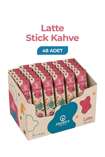 ARABICA COFFEE HOUSE Latte Nitelikli Stick Kahve 17 gr x 48 Adet