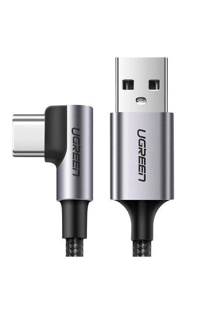 Cablu USB la USB-C în unghi, 3A, pentru telefoane, 3M, cu încărcare rapidă