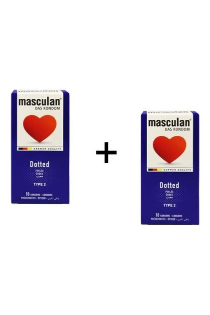 Two Pack 10 Pieces Dotted Type 2 Condoms