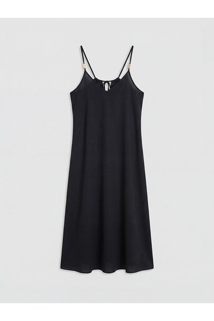 V-Neck Rope Strap Women's Beach Dress