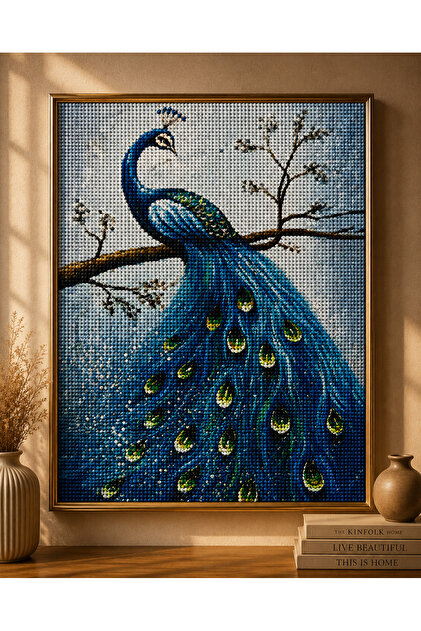Empressco 30x40 Deniz Boncuk Taş Mozaik Elmas Goblen Pano Tablo