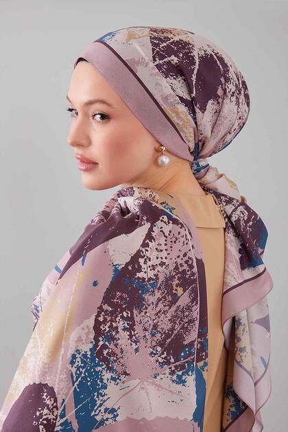 Powder Leaf Pattern Moos Chrep Shawl