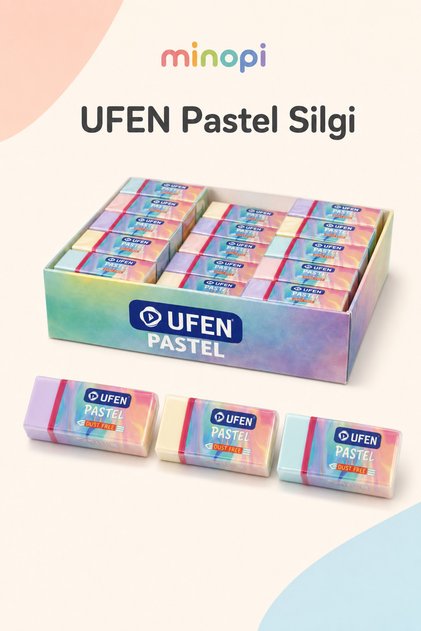 Pastel Silgi Karışık Renkli Dust Free Tozsuz Öğrenci Silgisi