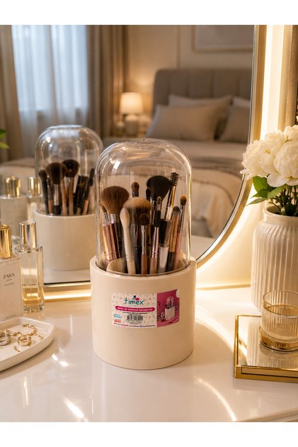 Transparent Lid Brush Cosmetic Makeup Organizer Organizer