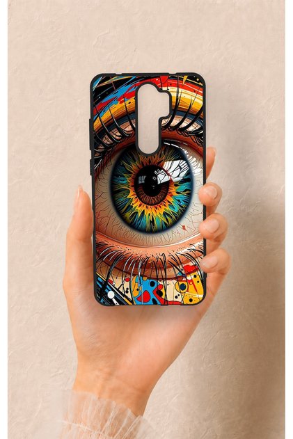 Redmi Note 8 Pro Compatible Colorful Eye-Pop Pattern Silicone Case