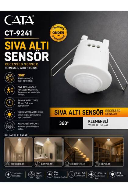 CT-9241 SIVA ALTI AKILLI SENSÖR (KLEMENSLİ)