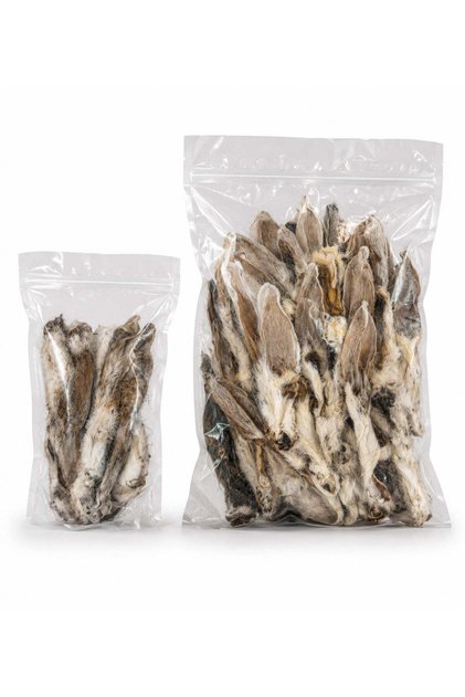 Urechi de iepure cu blană - 100 g / 1 kg