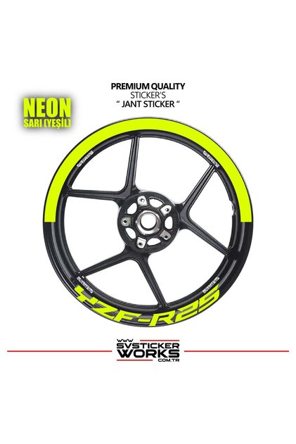 Yamaha Yzf-R25 Wheel Rim Strip – Half Rim Cover & Yzf-R25 Lettering Sticker Set