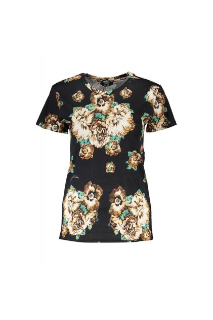 Tricou Dama Negru cu imprimeu floral