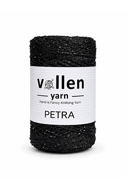 Petra Simli Polyester Çanta İpi 200 gr 140 m El Örgü İpi 4-6 mm Tığ ve Şiş Uyumlu