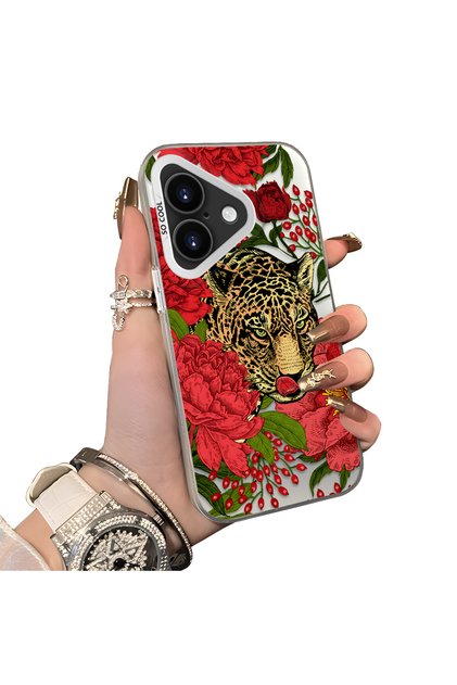 iPhone 17 Compatible Hard Acrylic Back Silicone Edge Lens Protection Case