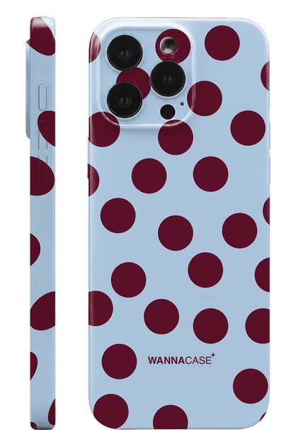 iPhone 16 Pro Max Light Polka Dot Essential Slim Full Coverage Glossy Print Camera Protected Hard Phone Case